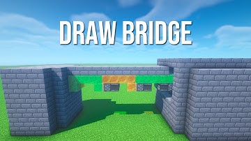Minecraft: How to make a  Drawbridge (No Mods & Command Blocks)