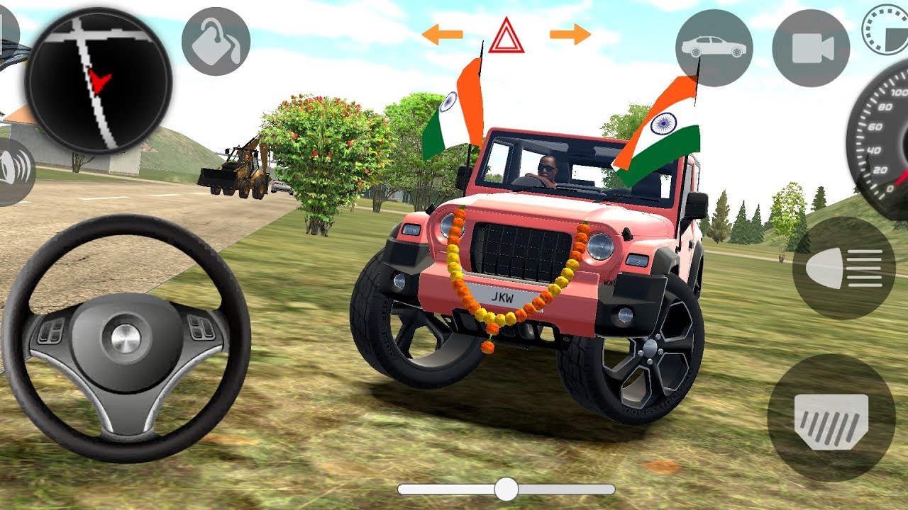 🔥Modified Mahindra Thar 🚙(Dollar Song )🇮🇳 Games: Indian cars simulator 3D