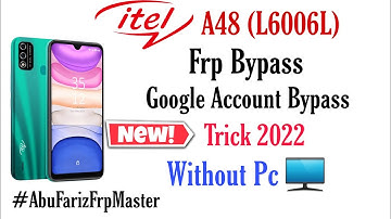 Itel A48 FRP Bypass Android 10 Without Pc | Itel L6006/L6006L FRP Bypass/Google Account Bypass 2022