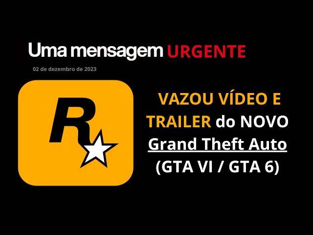 GTA VI: trailer oficial do jogo é lançado um dia antes após vídeo vazar na  internet