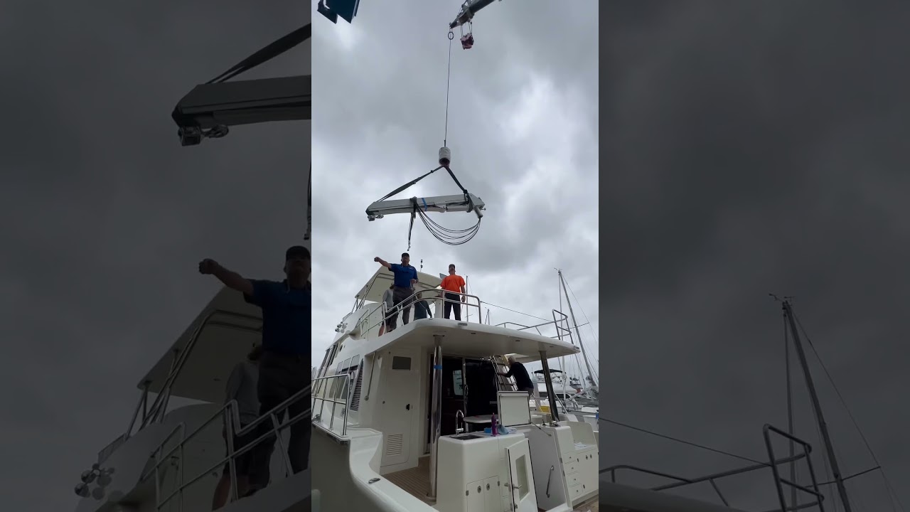 Crane Install on Expedition Yacht 