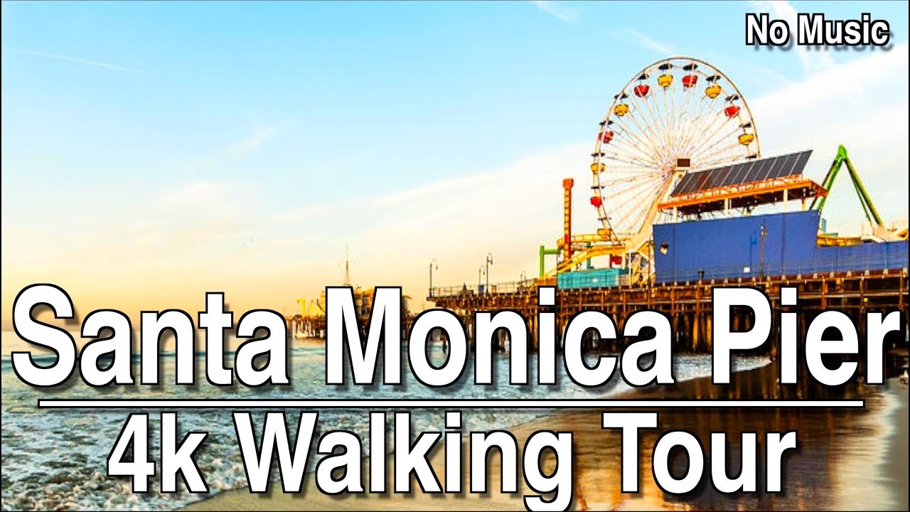 ⁣Santa Monica Pier Walking Tour | 4K Dji Osmo | No Music