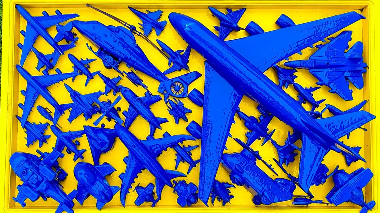 Pesawat Warna-Warni⁉️Pesawat Garuda, B1-Bomber, Helicopter Apache,RC Plane Shukoi SU27, F6F Hellc4t