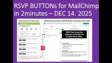 How to create a RSVP Button for MailChimp - Dec 15, 2025