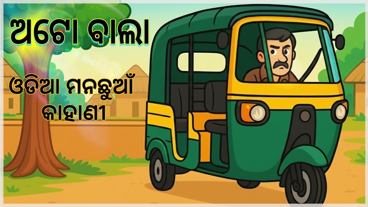 Auto wala odia cartoon /ଅଟୋଵାଲା ଓଡ଼ିଆ କାହାଣୀ #odiacartoon 
