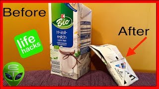 Lifehack Milk Carton: Safe Space & Don't Waste Milk | E.T.