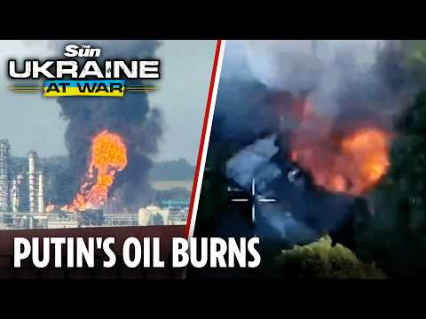 Ukrainian attack drones smash Lukoil’s Kstovo oil refinery!
