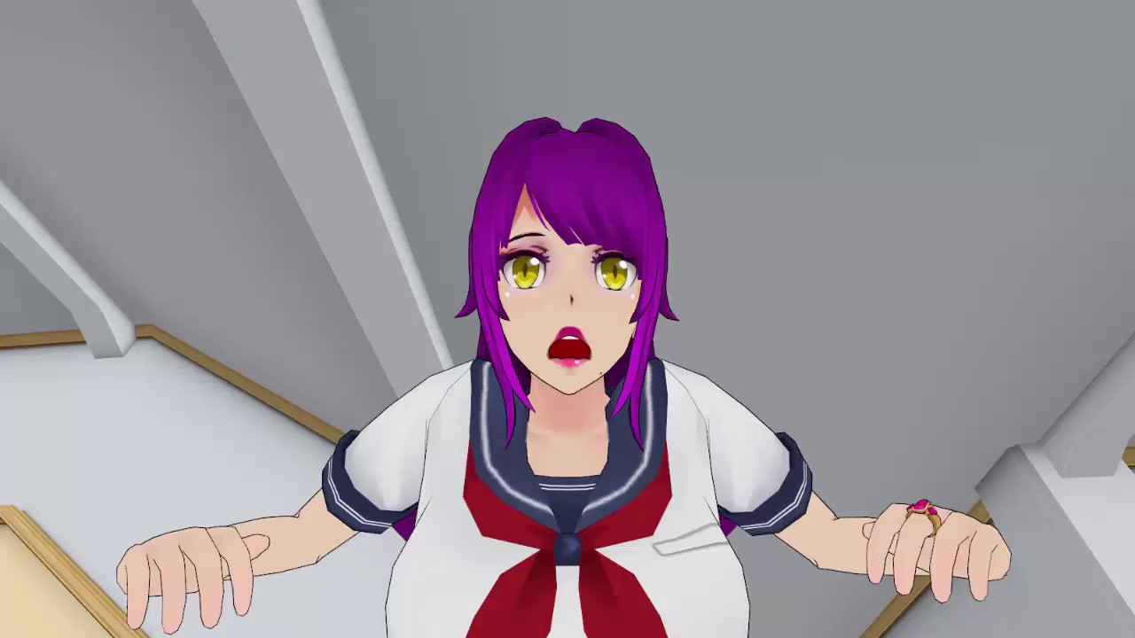 Включи yandere simulator. Моэко ракуёна Яндере симулятор. Яндере симулятор кадры.