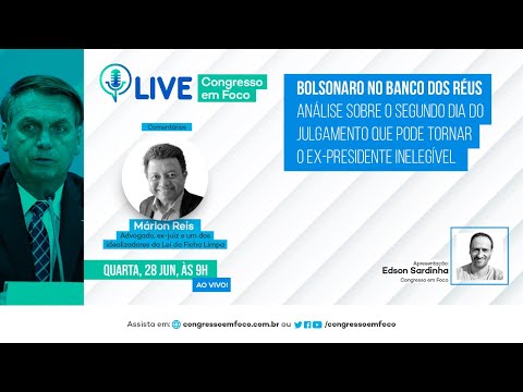 Idealizador da Ficha Limpa analisa 2º dia de julgamento de Bolsonaro no TSE