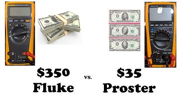 $350 Fluke 179 vs $35 Proster VC99 Multimeter Comparison