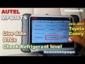 Autel MP808TS: Air Conditioning Live Data / AC Gas volume CHECK with Scan Tool (Scan Car AC Module)