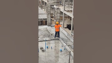 Technical put pin in aluminium formwork to install column concrete