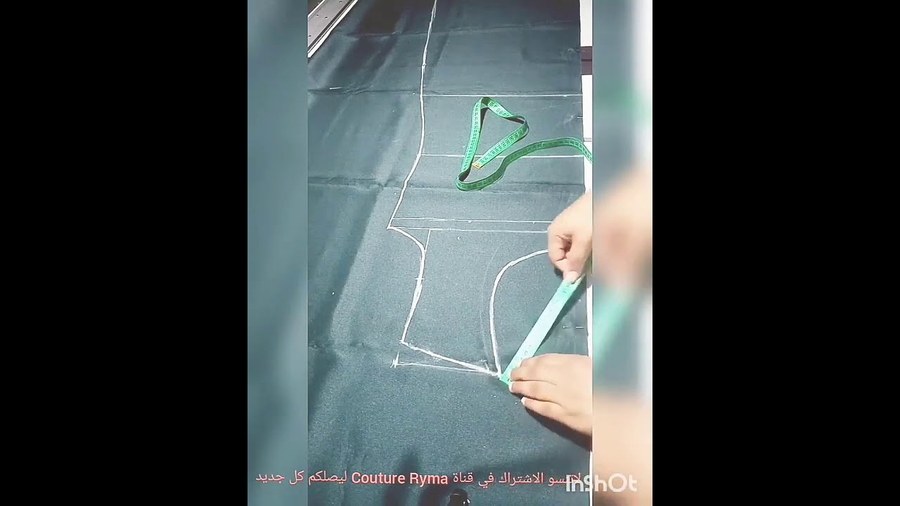#Couture_Ryma تفصيل قندورة عنابية بقصة الاميرة بطريقة سهلة للمبتدئات