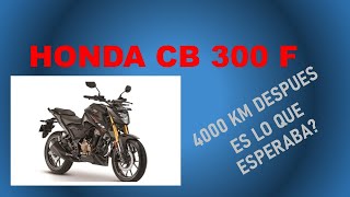 HONDA CB 300F 4000 KM DESPUES