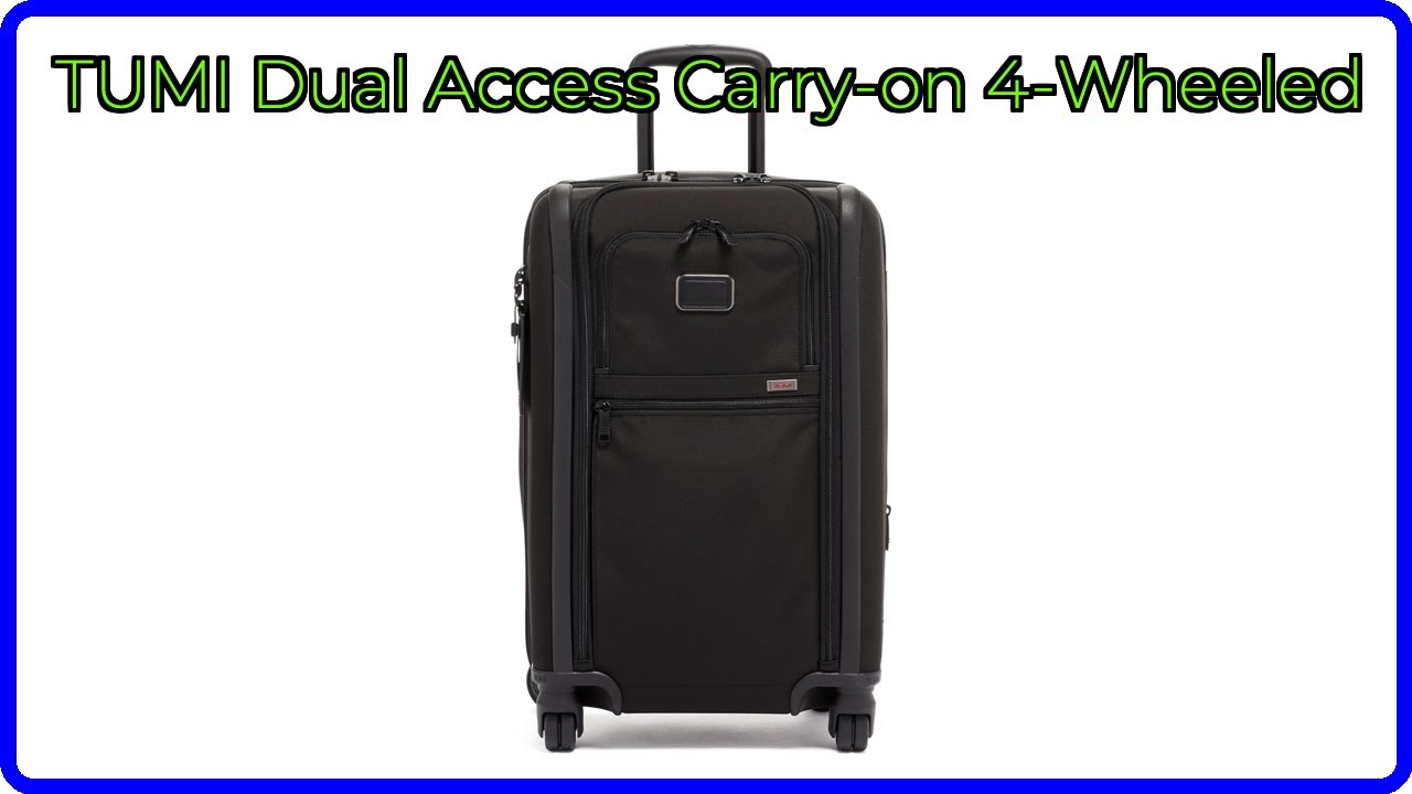 REVIEW (2026): TUMI Dual Access Carry-on 4-Wheeled. ESSENTIAL