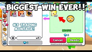 Trading Montage #3 | GOT A GOLDEN SHINY HUGE!! | MASSIVE TRADES!!   Roblox Pet Simulator 99