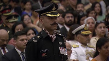 President Kovind presents Shaurya Chakra to Captain Varma Jayesh Rajesh