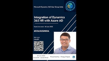 Integration of Dynamics 365 HR with Azure AD
