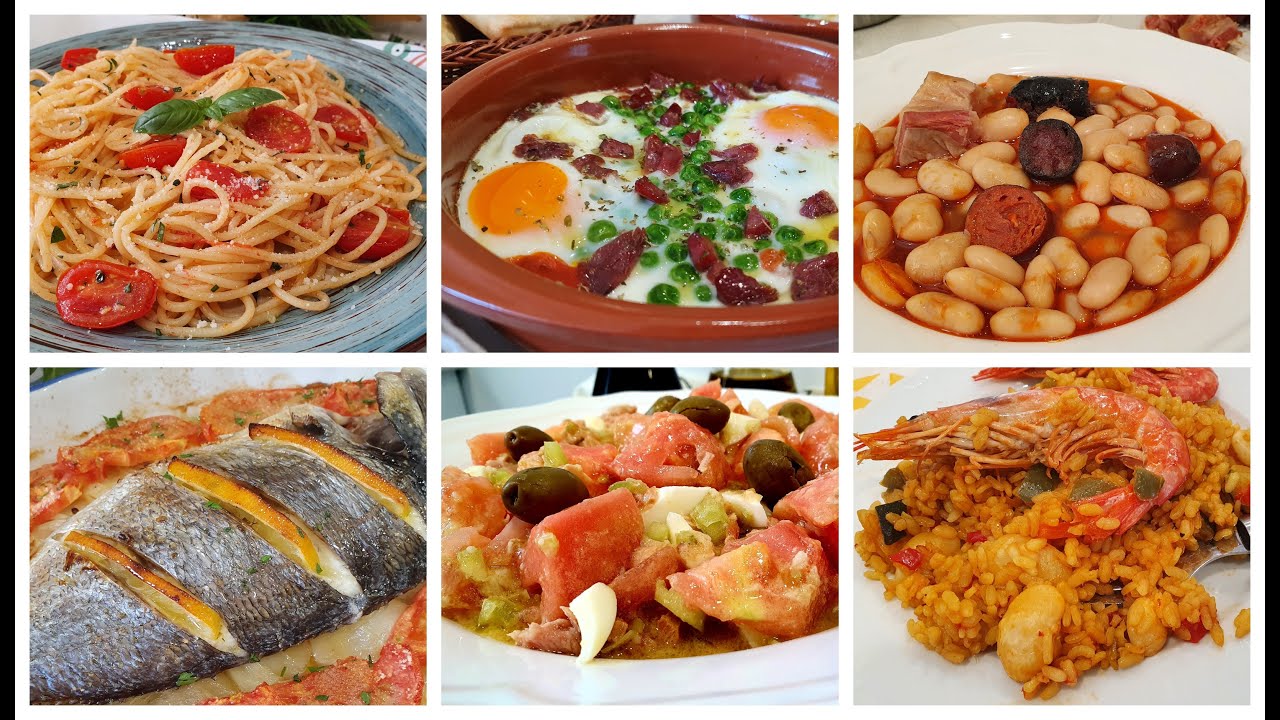 MENÚ SEMANAL 2 (SIETE DÍAS, SIETE PLATOS)