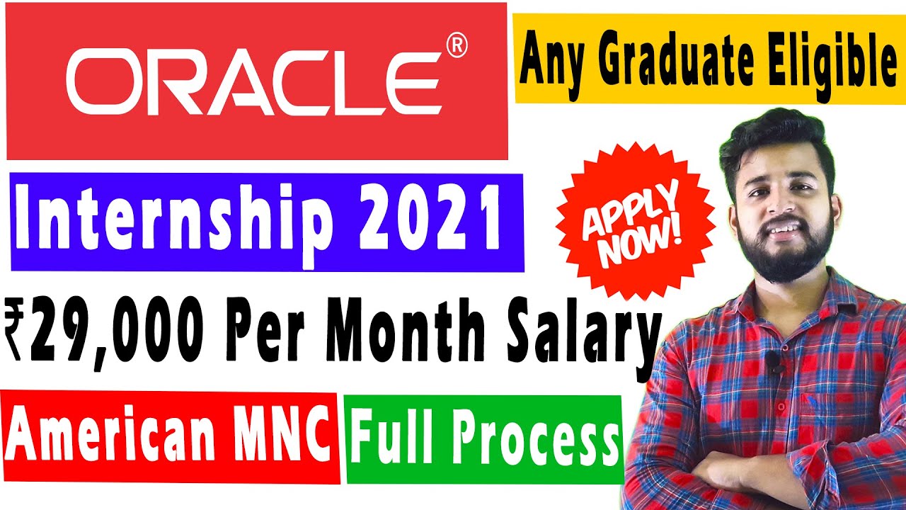 🔴 Oracle Internship 2021 Every Graduate Eligible Off Campus