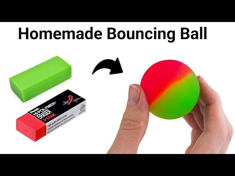 DIY homemade Ball/how to make bouncing ball at home/crazy ball making with eraser /bouncy ball#ball