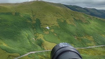 USAF Buck flight F-15E, Bwlch, Mach Loop. 1st pass.