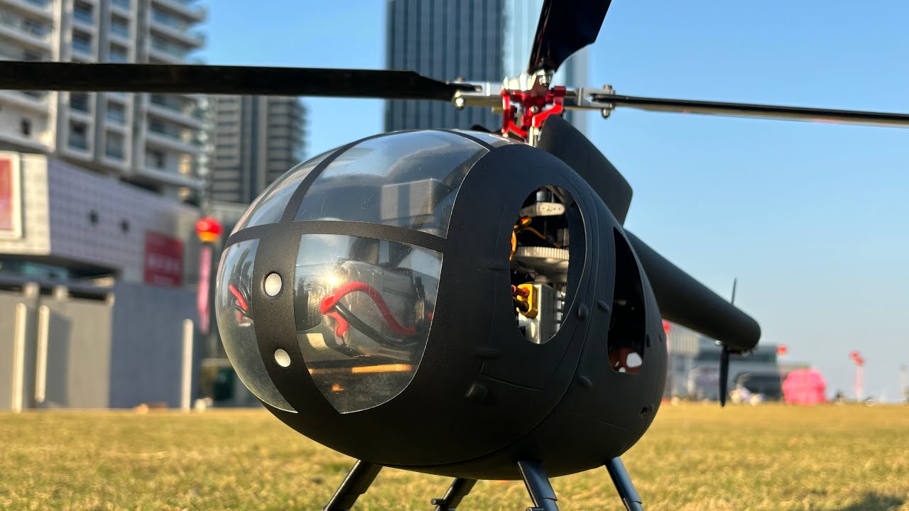FLISHRC Roban MD500 Little  Bird 450 Size Helicopter Scale 6CH GPS with H1 Flight Controlle