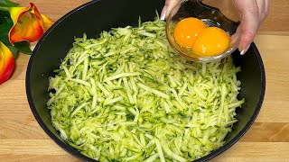 1 zucchini and 2 eggs and breakfast is ready! It's so easy, quick and delicious! by perfekte rezepte 7,016 views 1 month ago 3 minutes, 22 seconds