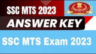 SSC MTS Answer Key 2023(Staff Selection Commission)Post Name – MTS Multi Tasking Staff & Havaldar