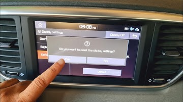 How to reset Display Settings in Kia Sportage