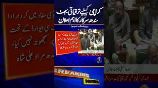 "Sindh Govt Unveils Important Karachi Development Funding Plan" | Breaking News | Geo News