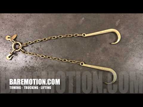 15 Long J-Hooks GR70 Towing V-Chain - Baremotion Product Video 