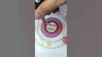 Calming Spirograph ASMR Sound | Satisfying Art Designs! #art #shorts #spirograph #satisfying  #2024