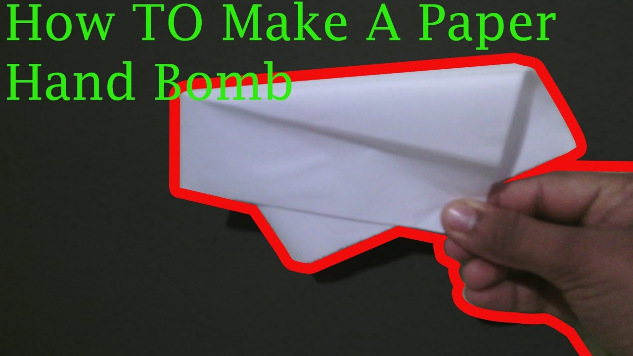 How To Make A  Paper Bomb-Easy Step