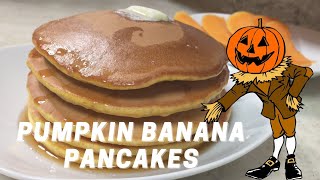 Pumpkin banana pancakes a perfect fall breakfast recipe | Pumpkin pancakes
