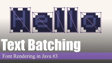 Text Batching | Font Rendering in Java #3
