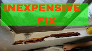 Wood Filler Repair...DIY,  how to tell if you have termites.