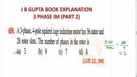 jb gupta 3 phase induction motor explanation, 3 Phase induction motor jb gupta explanation