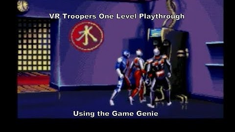 VR Troopers One Level Playthrough using the Megadrive