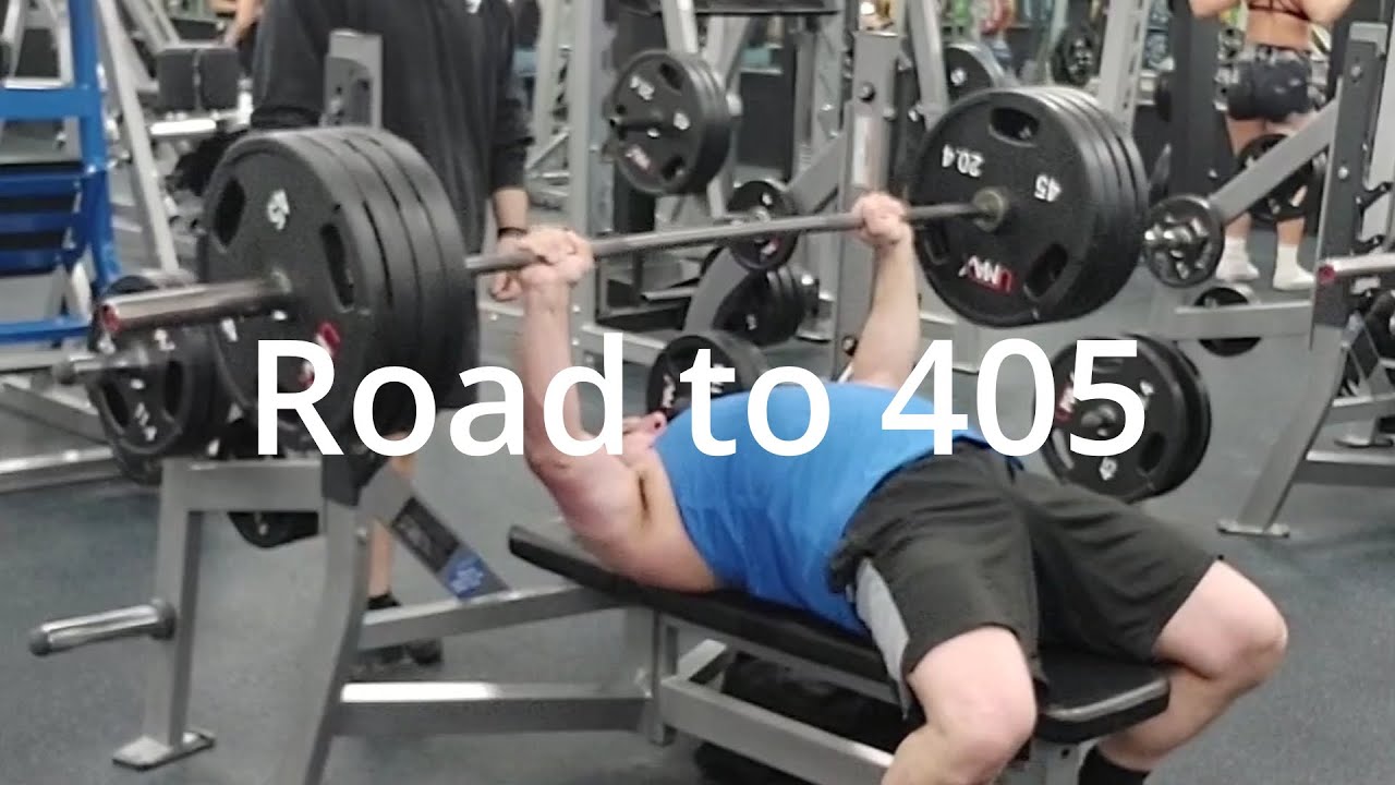 Road to a 405 bench press Ep.3 - YouTube