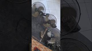 Why are these three fans spinning so slow?? #ventilador #reparación #capacitor #fan #wallfan