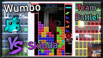 Tetris 99 Team Battle - Intense 1v1 vs Skinda