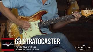 Miniatura de vídeo de "Fender Custom Shop Stratocaster NAMM 63 Sparkle"