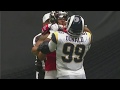 Aaron donald lifts up  fights devonta freeman