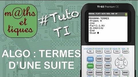 SUITES : Calculer des termes d
