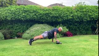 Kettlebell Offset Push Up