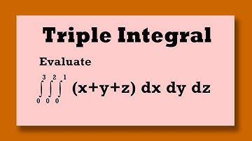 TRIPLE INTEGRAL: Evaluate ∫∫∫ (x+y+z)dxdydz