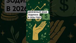 Денежный знак зодиака в 2026 году. #астрология #деньги #предсказание