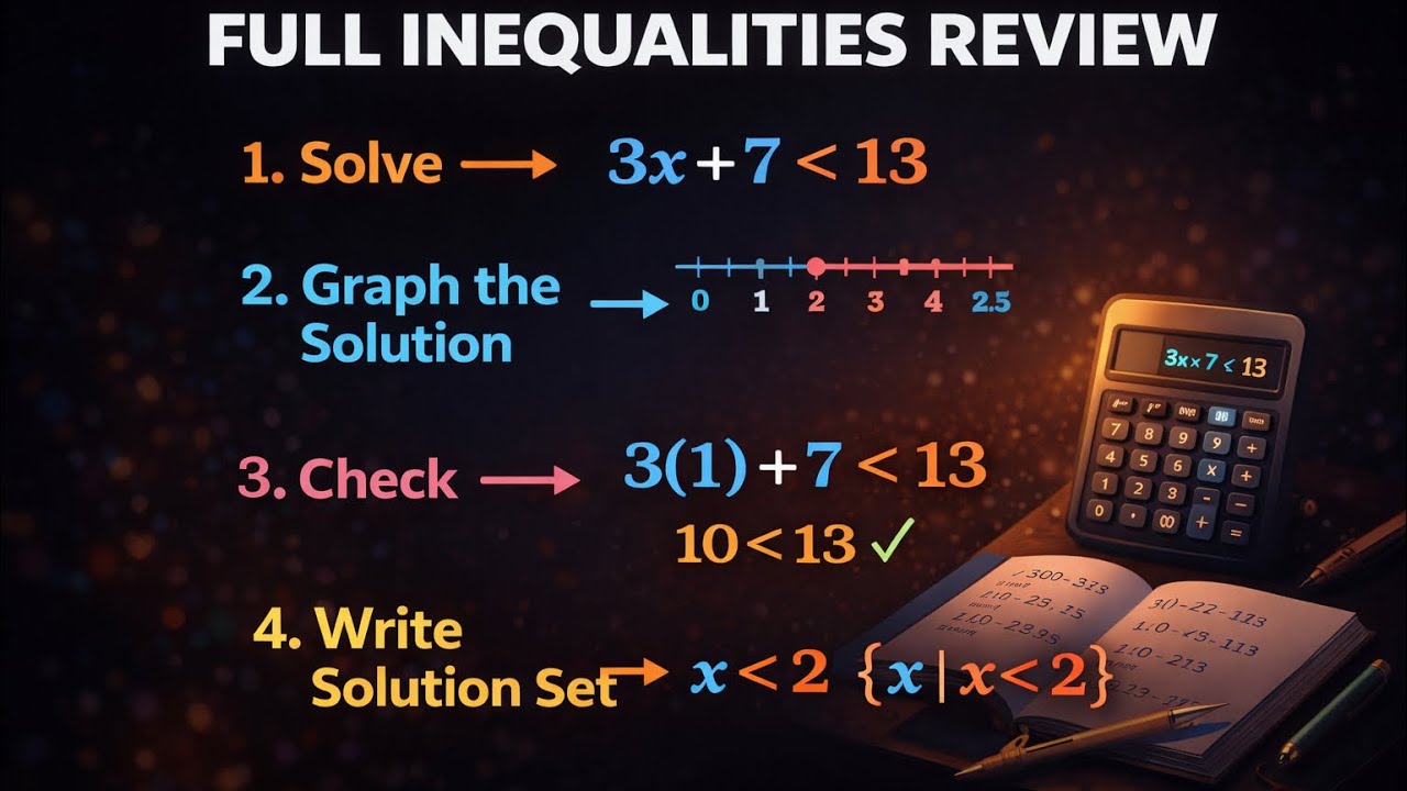 Full Inequalities Review | Algebra 1 - YouTube