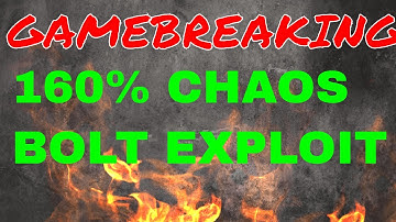 GAMEBREAKING Warlock Damage Exploit, 160% Chaos Bolts! ACT FAST!